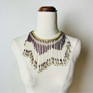 Vintage Gorgeous Beaded Lampshade Necklace